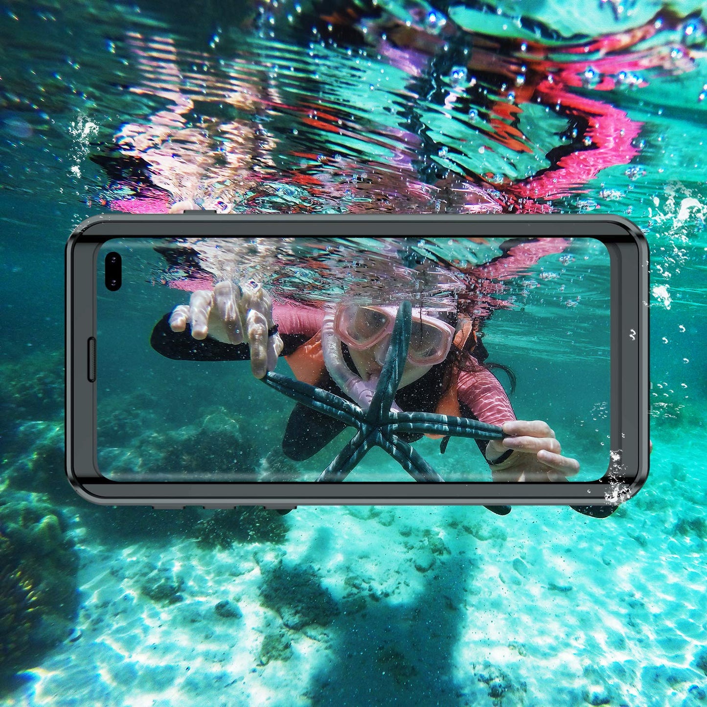 GOLDJU Samsung Galaxy S10 Plus Waterproof Case,S10 Plus Built in Screen Protector 360° Full Body Protective Shockproof Dirtproof Sandproof IP68 Underwater 6.4