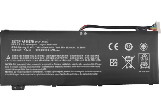 AP18E7M AP18E8M Battery for Acer Nitro 5 AN515-54 AN517-51 AN515-55 AN515-44 AN515-43 Nitro 7 AN715-51 Predator Helios 300 PH315-52 PH317-52 PH317-53,Triton 300 PT315-51 Aspire 7 A715-74G AN515-52