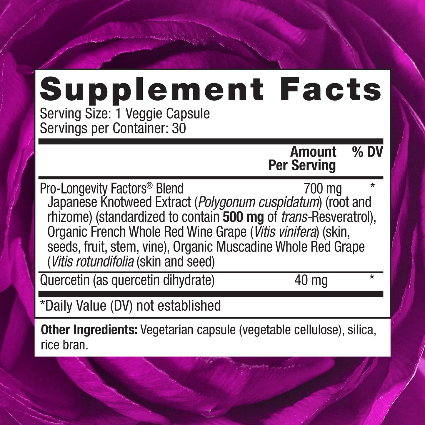 Reserveage Nutrition - Reserveage Beauty, Resveratrol 500 mg, Antioxidant Supplement for Heart and Cellular Health, Supports Healthy Aging and Immune System, Paleo, Keto, 30 Capsules