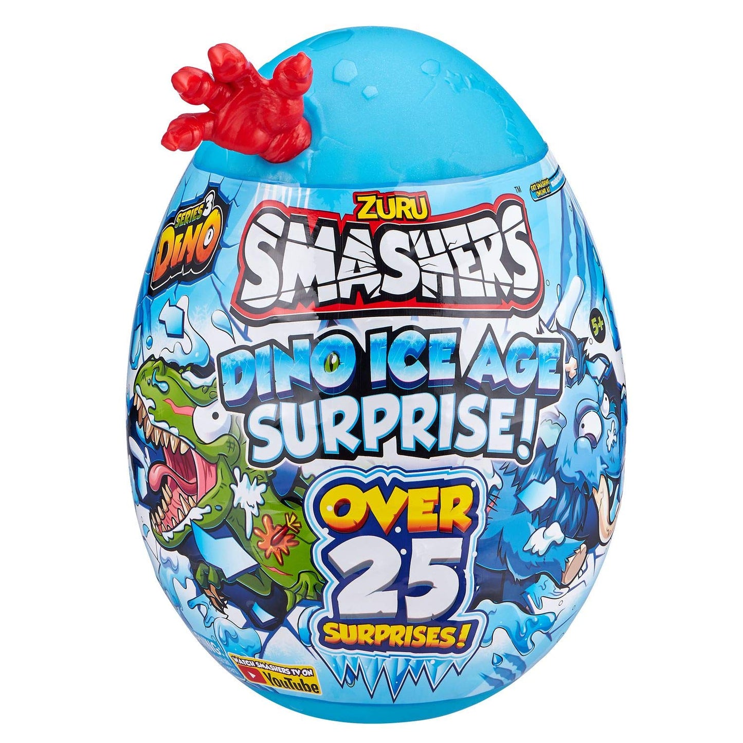 Smashers Dino Ice Age Pterodactyl Series 3 by ZURU Surprise Egg with Over 20 Surprises! - Slime, Dinosaur Toy, Collectibles, Toys for Boys and Kids (Pterodactyl)