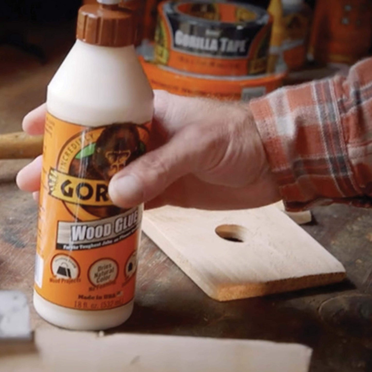 Gorilla Wood Glue, 8 Ounce Bottle, Natural Wood Color, (Pack of 2)
