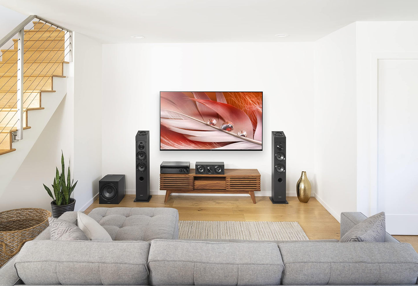Sony SSCS3 3-Way Floor-Standing Speaker (Single) - Black