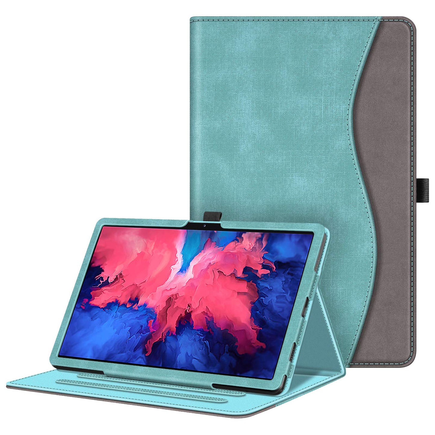 Fintie Case for Lenovo Tab P11 Plus Case 2021, Multi-Angle Viewing Folio Cover w/Pocket, Auto Wake/Sleep for Lenovo Tab P11 11” 2020 (Model: TB-J607F TB-J606X) Release Tablet, Black
