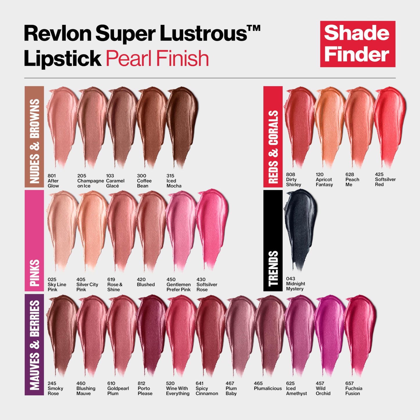 Revlon Lipstick, Super Lustrous Lipstick, Creamy Formula For Soft, Fuller-Looking Lips, Moisturized Feel in Pinks, Silver City Pink (405) 0.15 oz