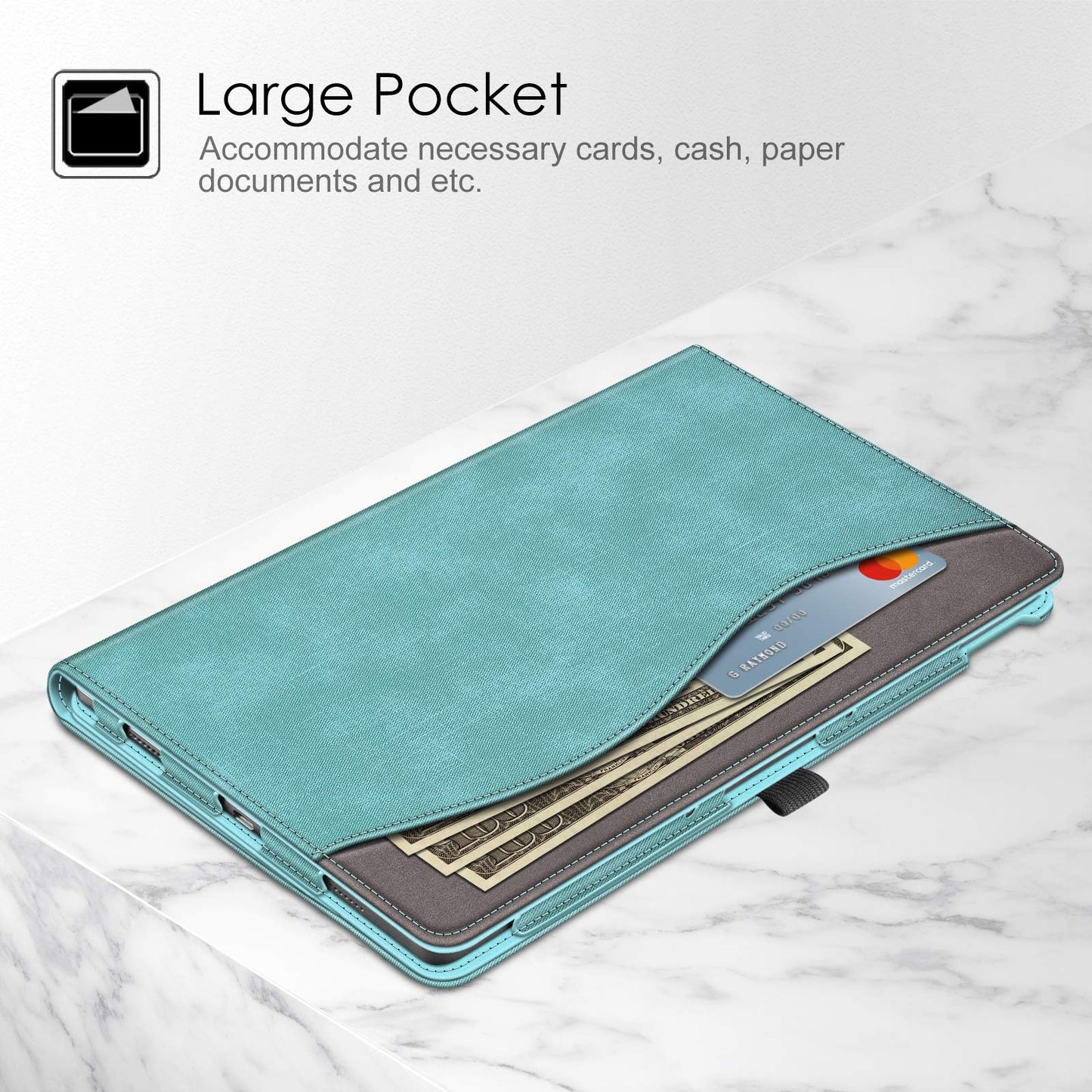 Fintie Case for Lenovo Tab P11 Plus Case 2021, Multi-Angle Viewing Folio Cover w/Pocket, Auto Wake/Sleep for Lenovo Tab P11 11” 2020 (Model: TB-J607F TB-J606X) Release Tablet, Black