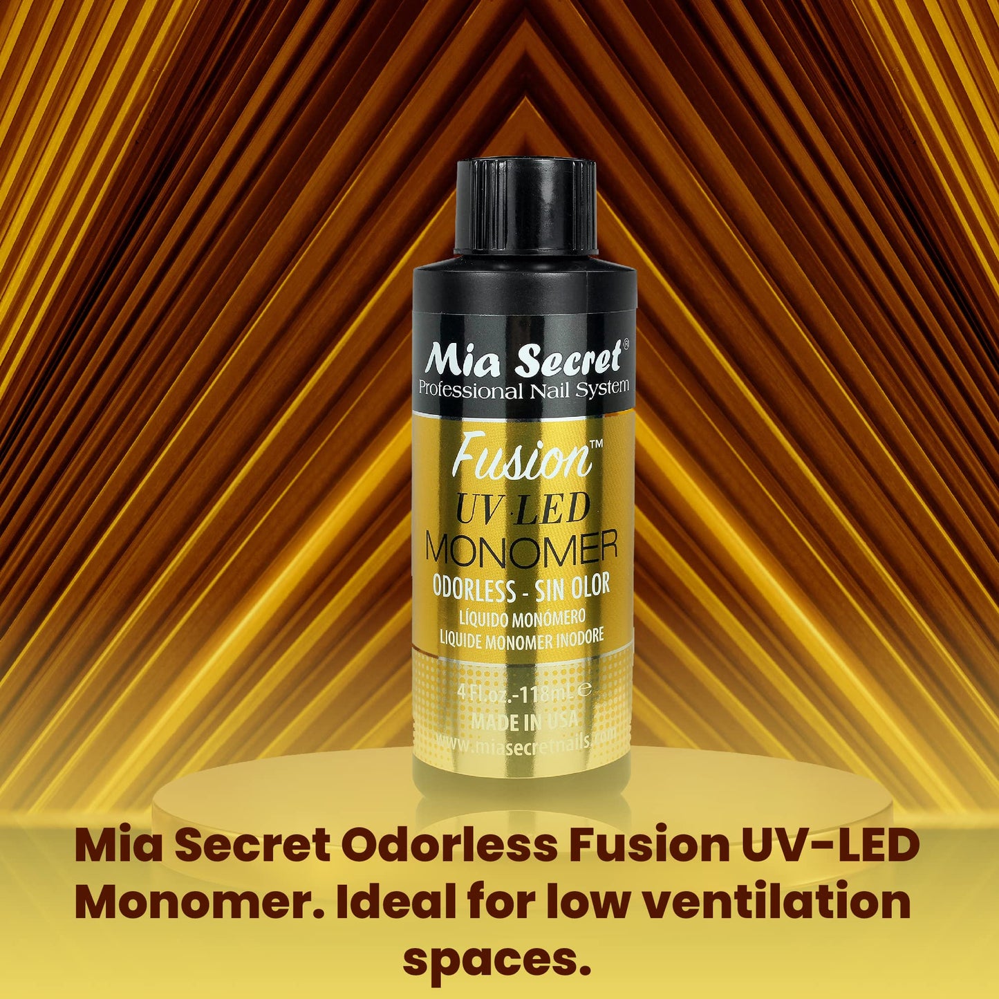 Mia Secret ODORLESS FUSION UV LED MONOMER 2oz / 4oz (FUSION ODORLESS 4oz)
