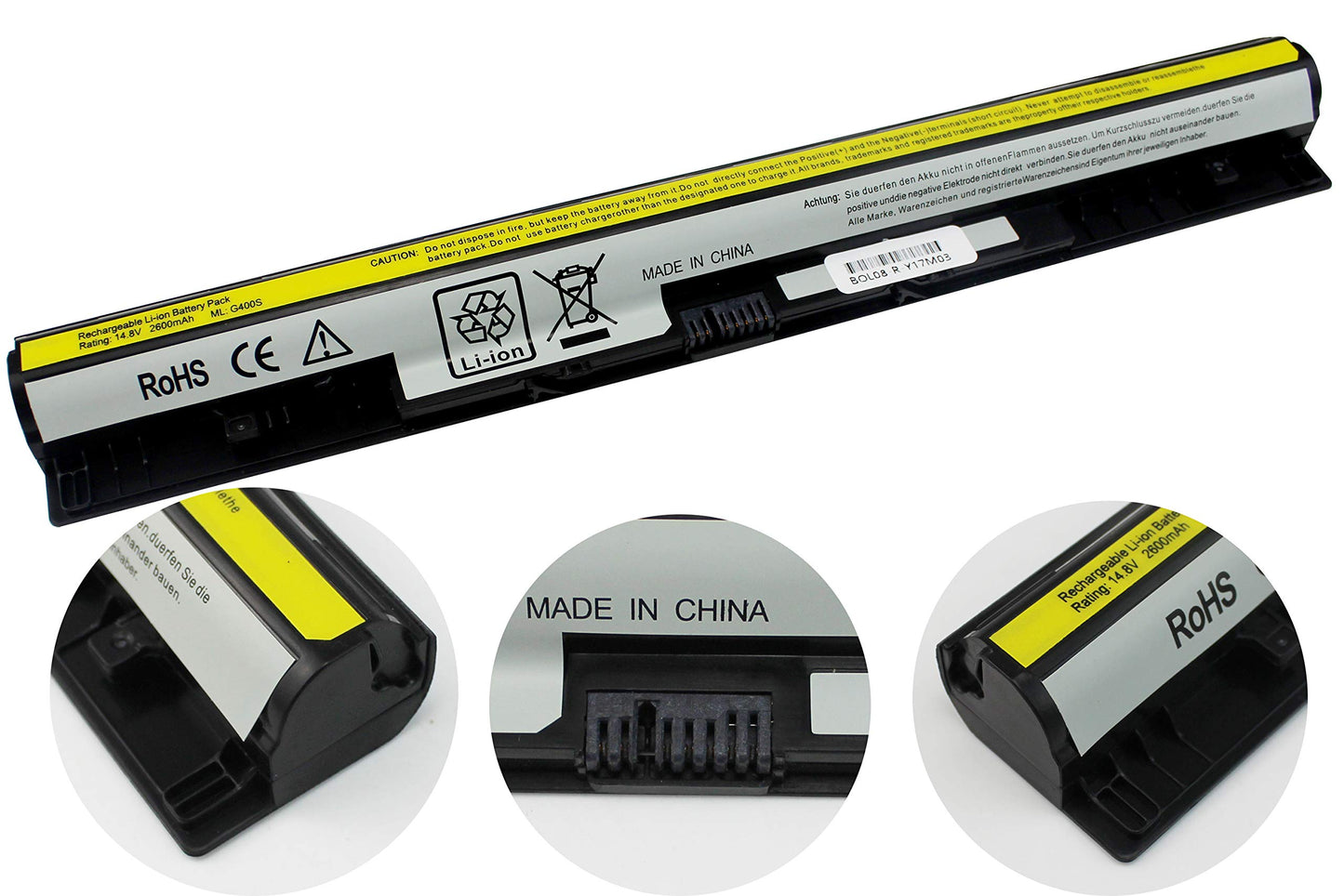 L12L4A02 G50 Battery Replacement Lenovo Z710 Z50-70 Laptop Battery for Lenovo Z70-80 G50-45 G70-80 G50-80 G50-70 G400S G500S Z40 Z50 Z70 S510P G405S G510S G505S G510S S410P Touch L12s4a02 Batteries.