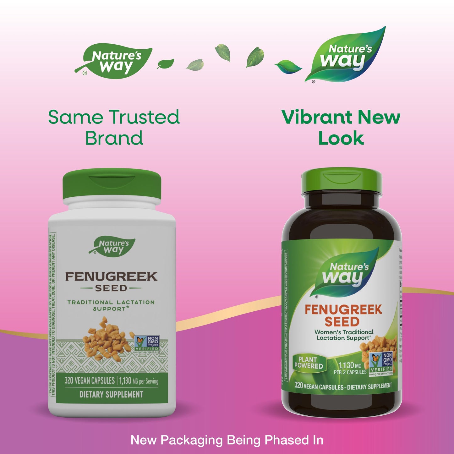 Nature's Way Fenugreek Seed, Traditional Lactation/Breastfeeding Support*, Non-GMO Project Verified, Vegan, 320 Capsules (Packaging May Vary)