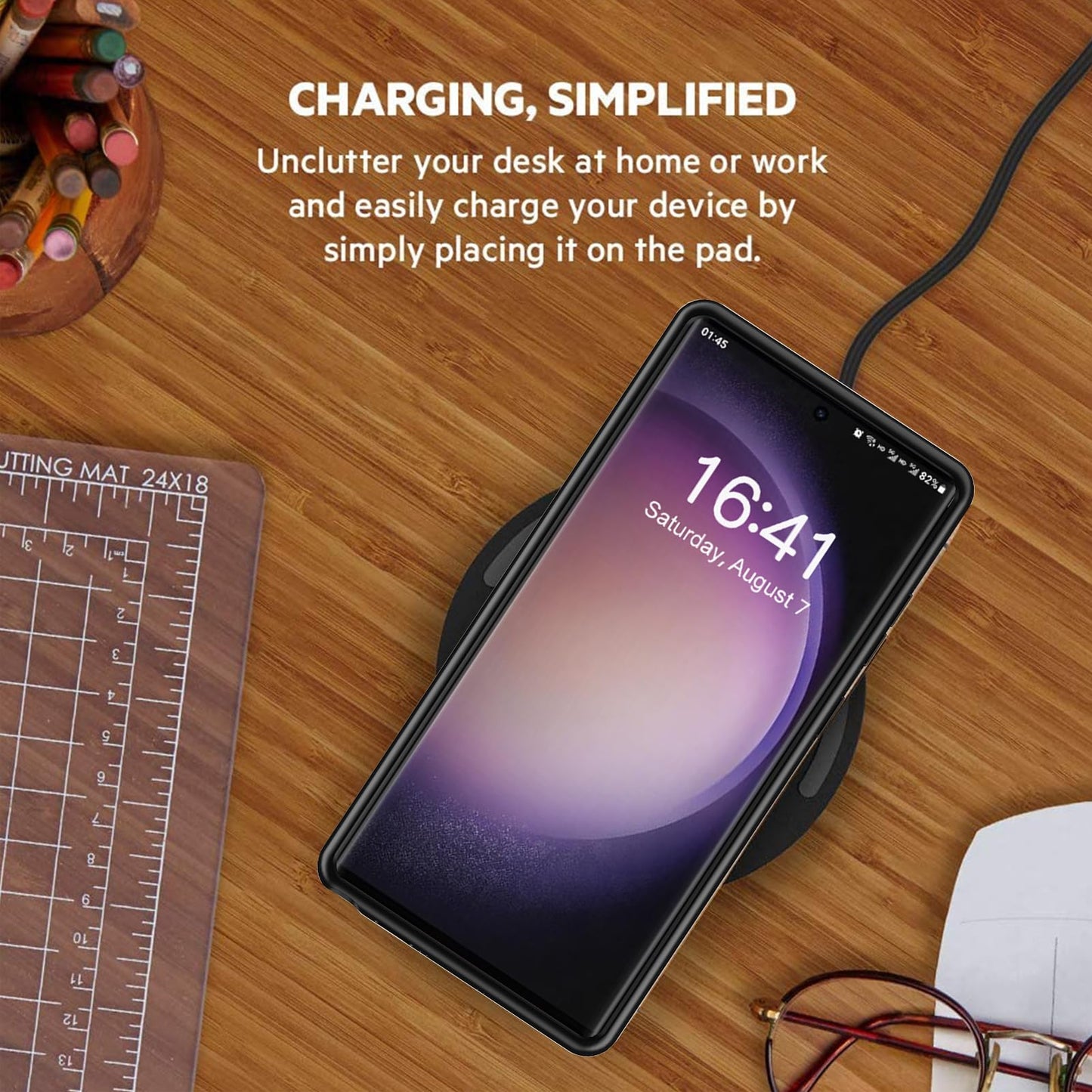 YINGYKJ Battery Case for Galaxy S22 Ultra/S23 Ultra,[12000mAh] Portable Protective Smart Wireless Charging Case Support Carplay Compatible with Galaxy S22 Ultra/Galaxy S23 Ultra Battery Case (Black)