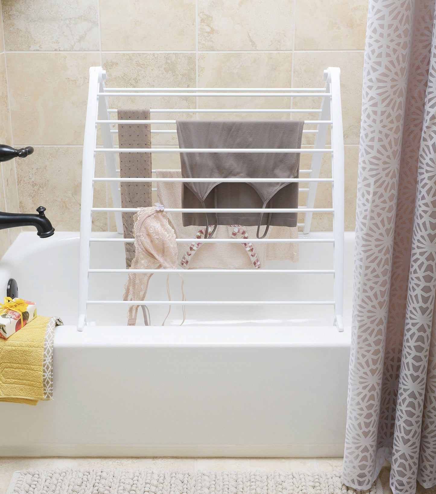 Whitmor Spacemaker Drying Rack, White