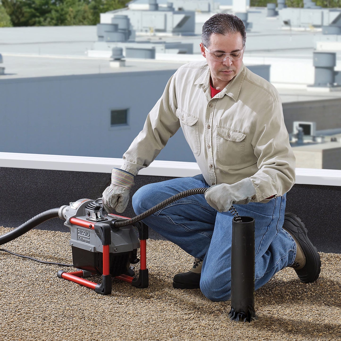 RIDGID 66497 K-60SP-SE Sectional Machine, Sectional Sewer Machine with A-61 Auger Tool Kit and A-62 Drain Cable Kit, Drain Cleaner Machine