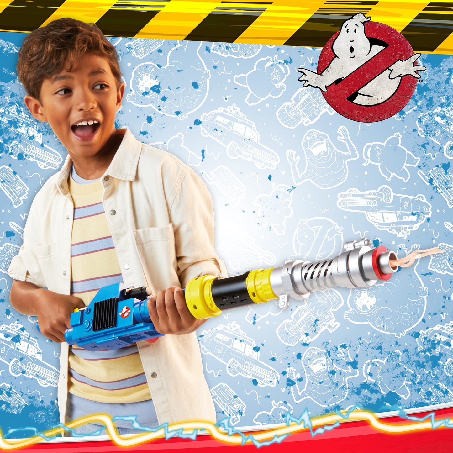 Ghostbusters Hasbro Proton Blaster M.O.D. Customizable Roleplay Toy for Kids Ages 5 and Up Make Custom Gear Combos with Lights and Sounds (E9542FF1)